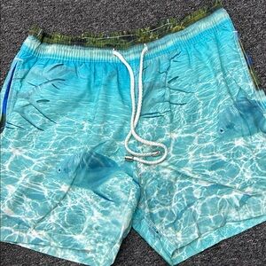 Oceanic Blue Swim Trunks